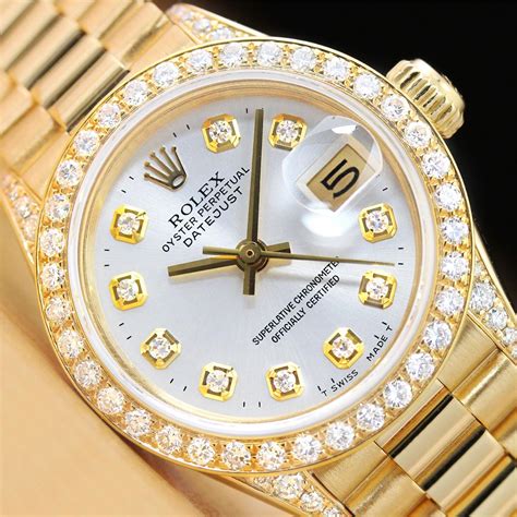 womens rolex gold|gold women's rolex used.